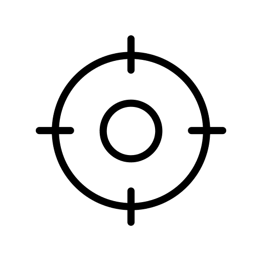 Target focus crosshair aim icon