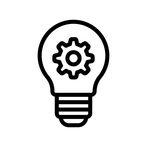 Concept idea innovation lightbulb icon Concept idea innovation lightbulb icon