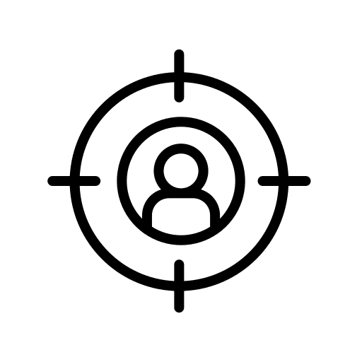 Target audience marketing user target audience icon Target audience marketing user target audience icon