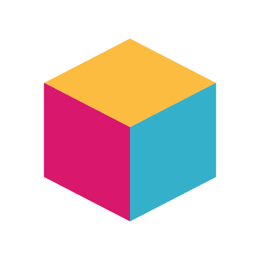 Cube shapes geometry block icon Cube shapes geometry block icon