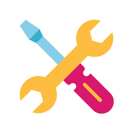 Tools construction and tools tools support icon Tools construction and tools tools support icon