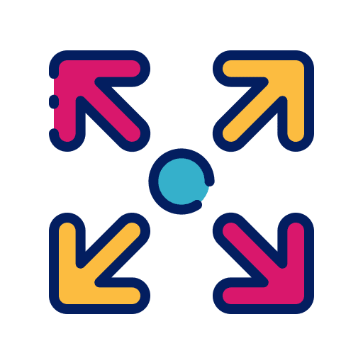 Expand arrows scalable expand icon