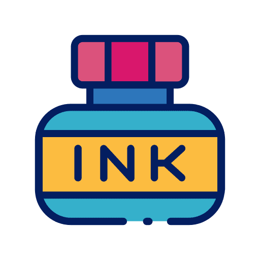 Ink bottle bottle paint art icon Ink bottle bottle paint art icon