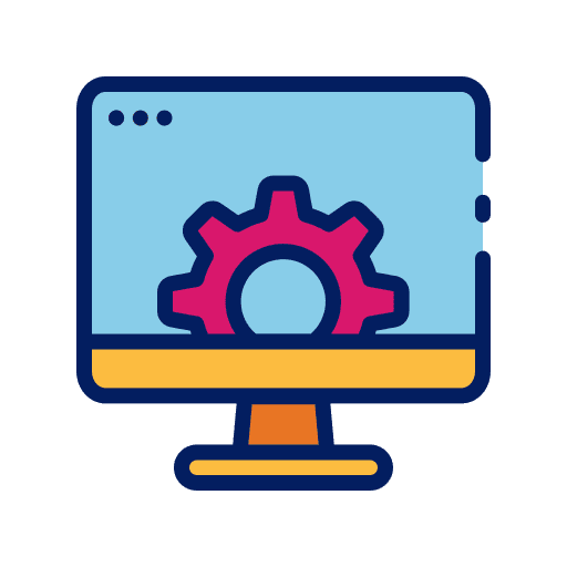 Software website design gear cogwheel icon Software website design gear cogwheel icon