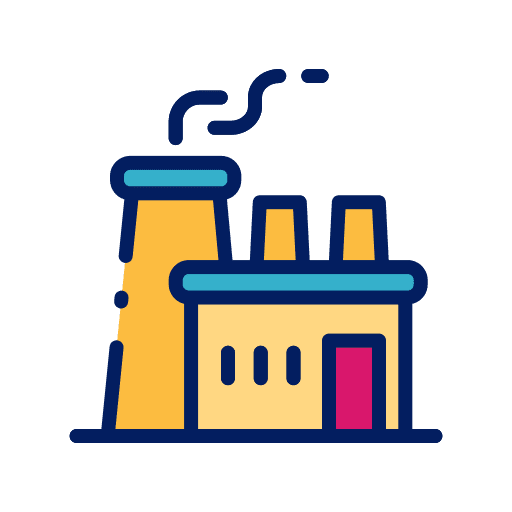 Industry industrial factory pollution icon Industry industrial factory pollution icon