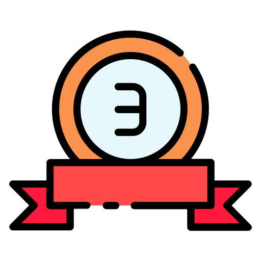 Third prize third prize badge reward icon
