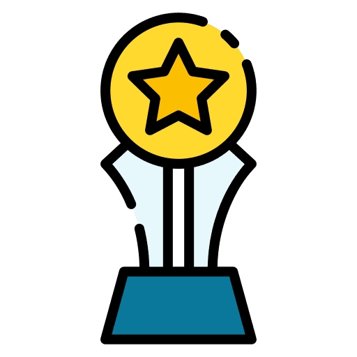Award quality winner certification icon