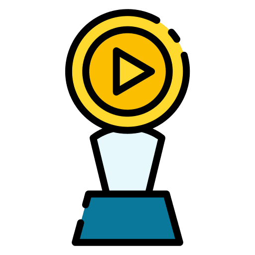 Cinema film entertainment technology icon