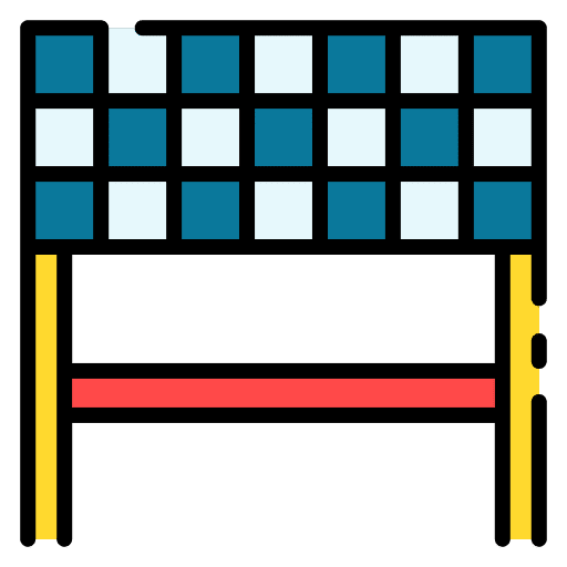 Finish line ending race competition icon