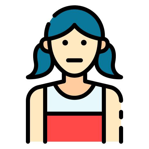 Girl kid girl young icon