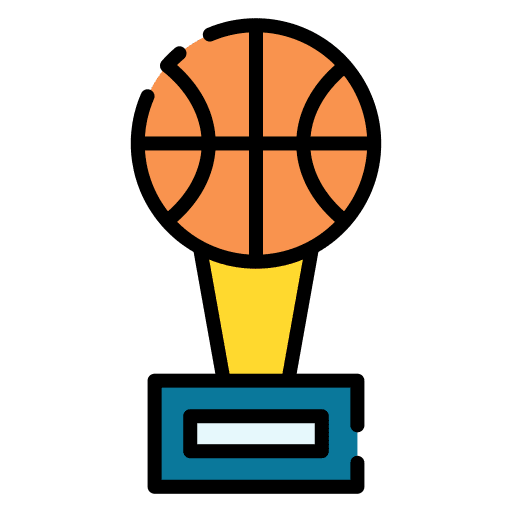 Basketball basketball trophy reward sports and competition icon