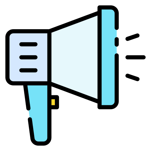 Megaphone advertising loud loud speaker icon