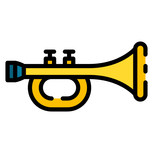 Trumpet wind instrument jazz trumpet icon