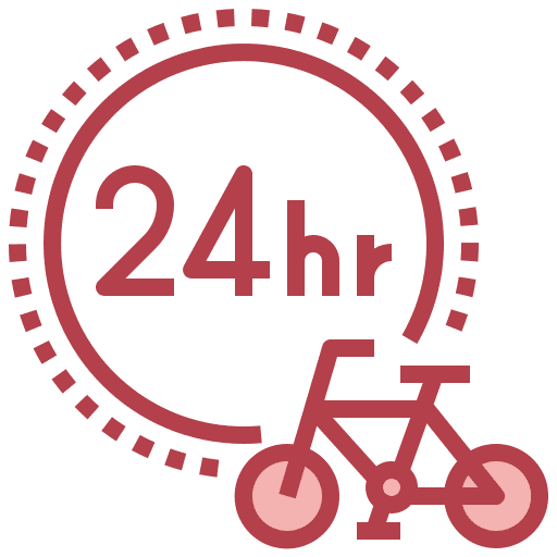 24 hours hire sport 24 hours icon