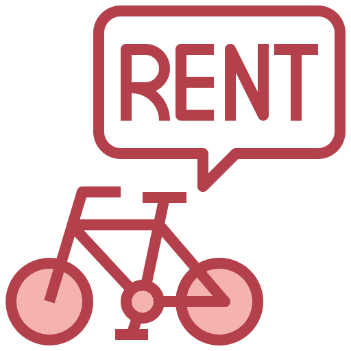 Rental rent cycling rental icon