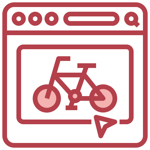 Website cycling exercise sports icon
