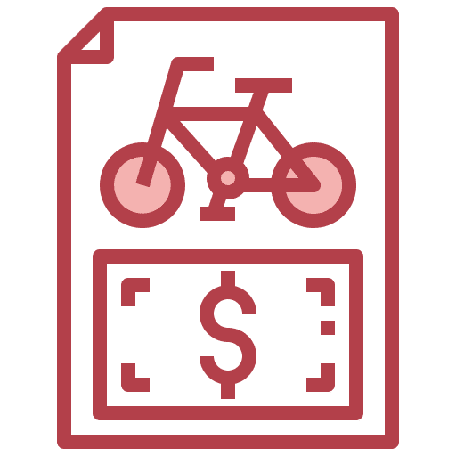 Receipt receipt invoice bicycle icon Receipt receipt invoice bicycle icon