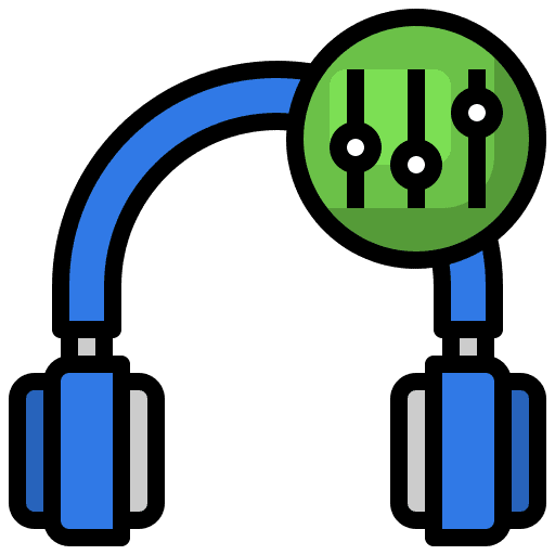 Equalizer settings earphone edit tools icon