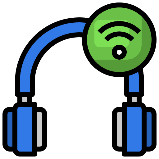 Headphone enable sound earphones technology icon