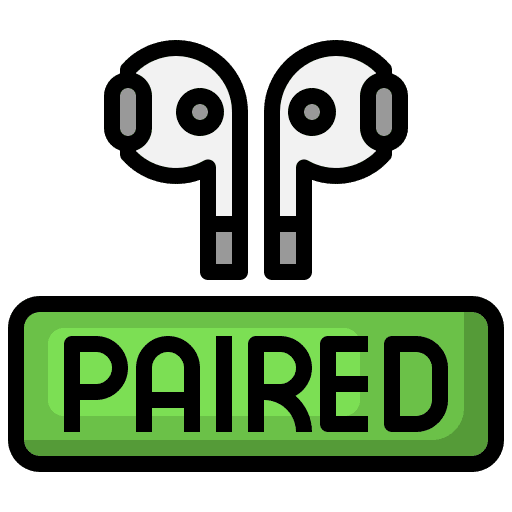 Pairing device wireless earphones icon Pairing device wireless earphones icon