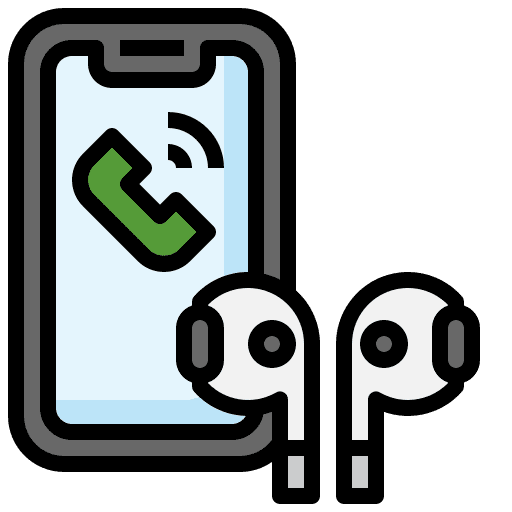 Call earphones call earbuds icon Call earphones call earbuds icon