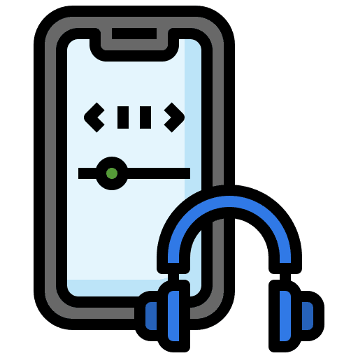 Smartphone earphone headphones gadget icon Smartphone earphone headphones gadget icon