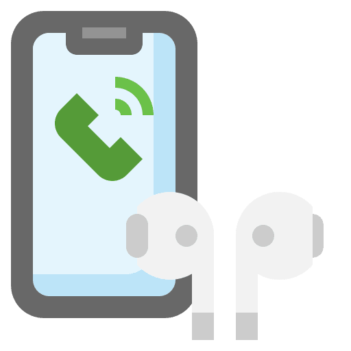 Call earbuds sound earphones icon