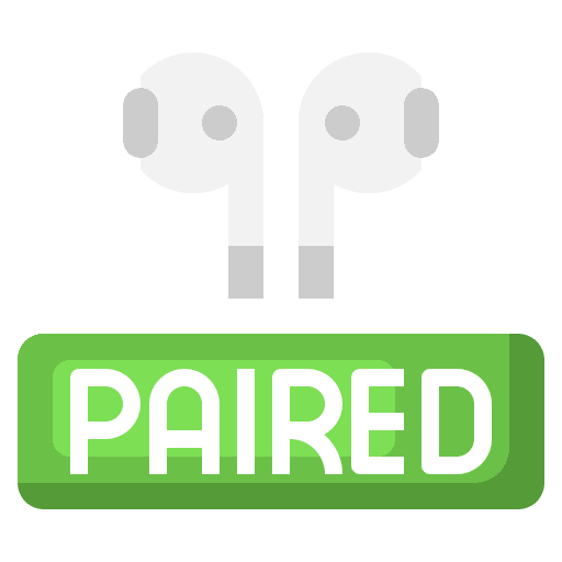 Pairing earphones earbuds wireless icon