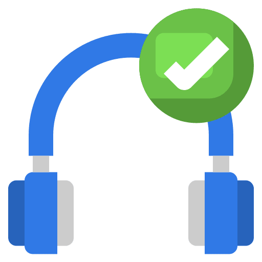 Connected device earphones headphones icon