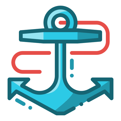 Anchor dock anchor nautical icon