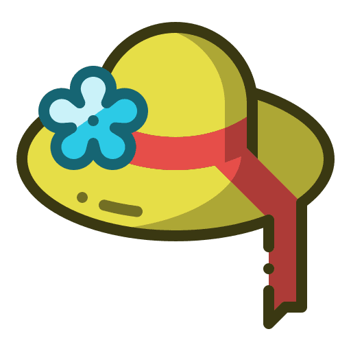 Pamela hat hat straw hat holidays icon