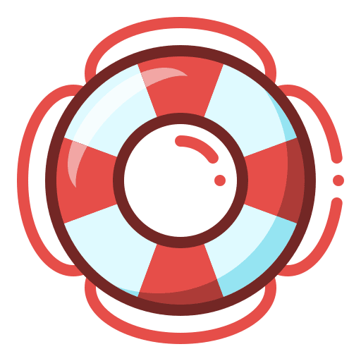 Buoy security beach floating icon