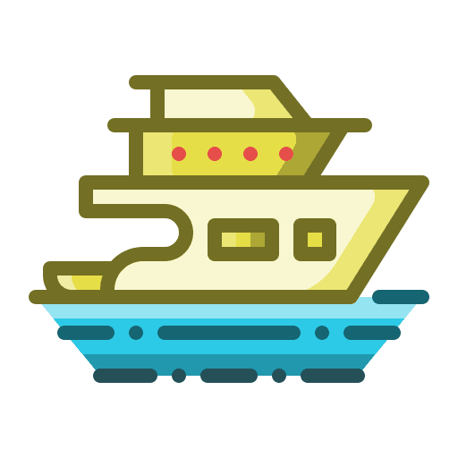 Cruises sea boat holiday icon