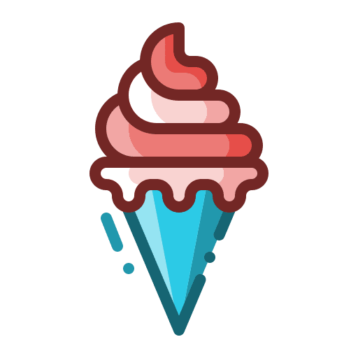 Ice cream vacation cold food icon Ice cream vacation cold food icon