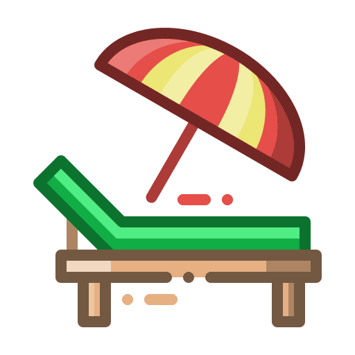 Sun bath summer vacation relaxation icon Sun bath summer vacation relaxation icon