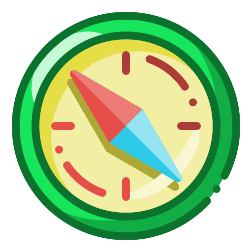 Compass navigation journey map icon Compass navigation journey map icon