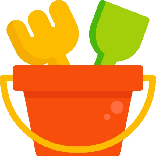 Sand toy beach toy kid and baby children icon