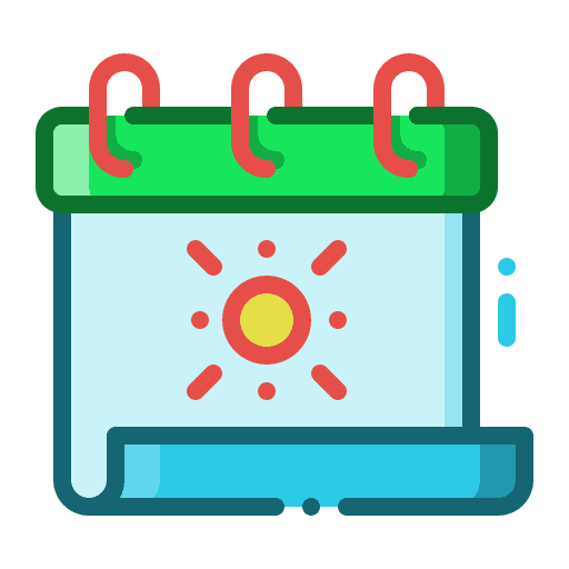 Summertime season sun weather icon Summertime season sun weather icon