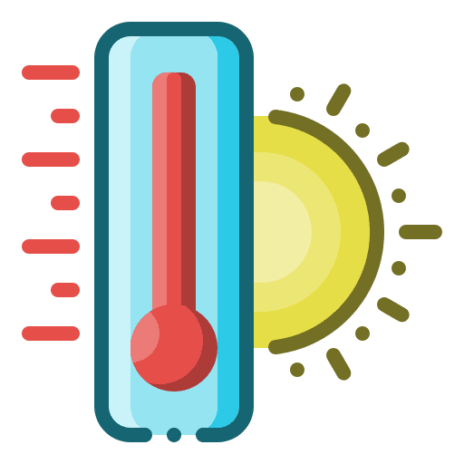 Temperature climate weather forecast icon Temperature climate weather forecast icon