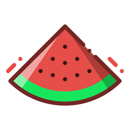 Watermelon holiday food and restaurant fruit icon Watermelon holiday food and restaurant fruit icon
