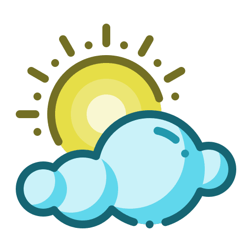 Weather forecast cloudy vacation icon Weather forecast cloudy vacation icon