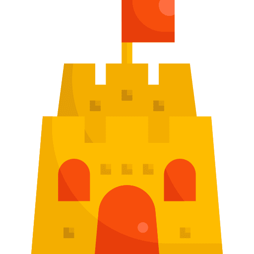 Sand castle summer sand castle buildings icon Sand castle summer sand castle buildings icon