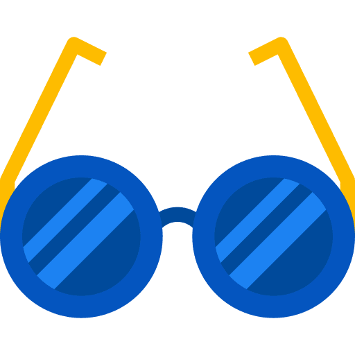 Sunglasses summertime accessory protective icon Sunglasses summertime accessory protective icon