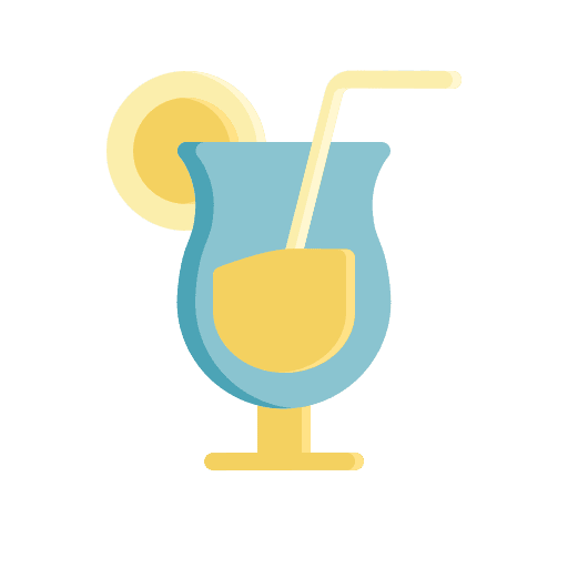 Cocktail drink food and restaurant citrus drink icon
