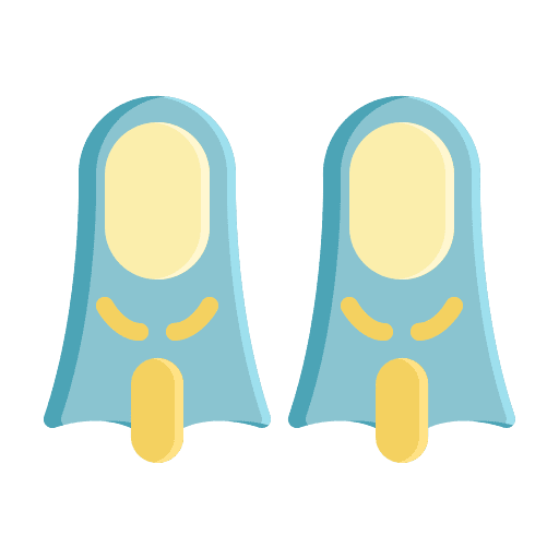 Fins fins flippers diving icon