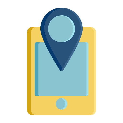 Location destination location smartphone icon Location destination location smartphone icon