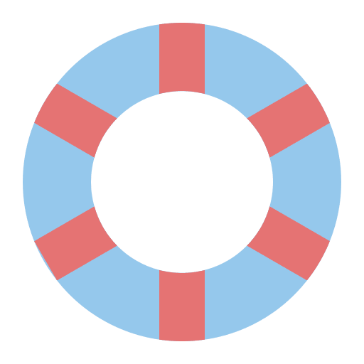 Rubber ring summer security swimming pool icon