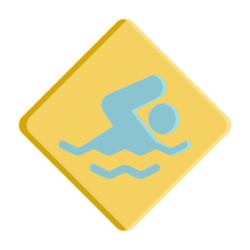 Swimming sea area holidays icon Swimming sea area holidays icon