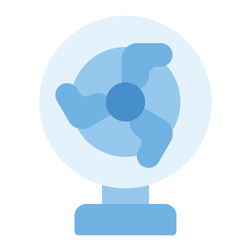 Fan summer hot electronics icon