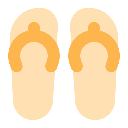 Flip flops shoes beach slippers icon